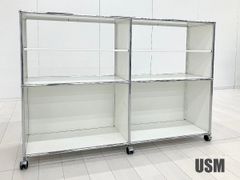 未使用品□USM/ハラーシステム□オープンシェルフ 未使用品■USM/ハラーシステム■オープンシェルフ　1列4段　白　収納　オフィス 1列4段 収納 白 その他