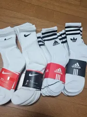 (送料無料) NIKE adidas 12足 ミドル丈 靴下