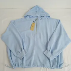 【未使用品】【アウトレット】r.p.s　ハーフジップ　シアーパーカー　ライトブルー　AUM5-57Gのサムネイル