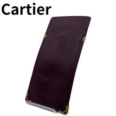 希少品！Cartier カルティエ マストライン 眼鏡ケース ボルドー - メルカリ