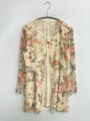 sled シャツ/ブラウス アイボリー 花柄・ボタニカル柄 ミドル丈 長袖 レディース
