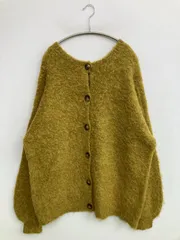 AmbreNeige アンブルネージュ カーディガン/ボレロ F カーキ ウール・ニット 無地 ミドル丈 長袖 レディースのサムネイル
