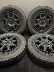 ★165/65R14 GOODYEAR/ICENAVI 7 24年製 ROCK KELLY 14インチ 4.5J +45 100 4H スタッドレス 4本 ハスラー デリカD:2 ソリオ (南1-M239)のサムネイル