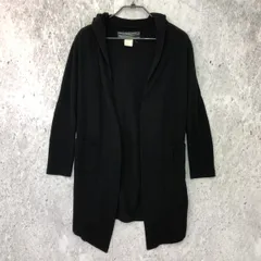 rovtski ロフトスキー フード ニット ロング カーディガン ブラック 02-mediumサイズ 〇◇のサムネイル
