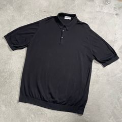 JOHN SMEDLEY ポロシャツ コットン L ブラック 半袖 - メルカリ