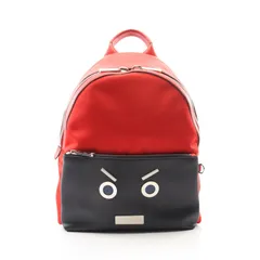 フェンディ FENDI リュックサック バックパック フェイス ノーワーズ 7VZ012 レッド/ブラック レザー ナイロン フェイス ノーワーズ バックパック メンズ 未使用のサムネイル