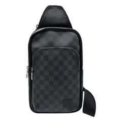 ルイ・ヴィトン LOUIS VUITTON アヴェニュー・スリングバッグ N42302 ブラック/グレー ダミエグラフィット/レザー メンズ ボディバッグのサムネイル