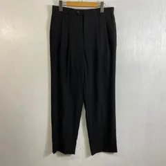 90s Yves Saint Laurent イヴサンローラン 2タック ウール スラックス パンツ 日本製 オンワード樫山 古着 VINTAGE ブラック 82 E451のサムネイル