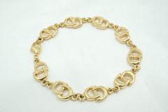 3183-3 極美品✨ Dior ブレスレット CD ロゴ ゴールド 希少 刻印