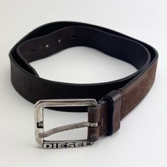 DIESEL ディーゼル レザーベルト 85cm ブラック - メルカリ