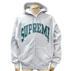 【未使用】Supreme シュプリーム Cracked Raglan Zip Up Hooded Sweatshirt（M）クラックラグラン ジップアップフーデッドスウェットシャツ アッシュグレー パーカー フーディーのサムネイル