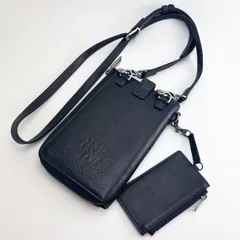 未使用品同様 COCOMEISTER ダーリントン スマホウォレットショルダーV2 ブラック ココマイスター ■のサムネイル