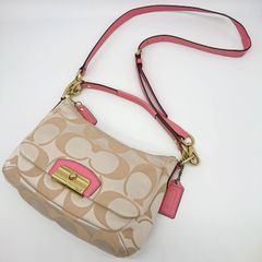 COACH シグネチャー ミニバッグ y2k soho ソーホー ピンク - メルカリ