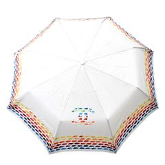未使用品 CHANEL ブラック 折りたたみ傘 文字とココマークシルバー色 
