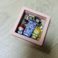 ハローキティ ミニ フィギュア スマートフォン キーホルダー ケース セット
