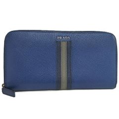 プラダ PRADA ラウンドファスナー長財布 サフィアーノ トリコロール