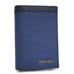 PRADA カードケース レザー ブルー