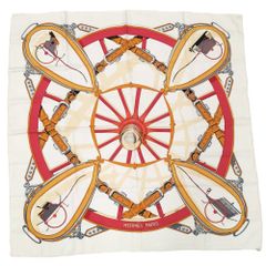 HERMES カレ90 シルクスカーフ 狩猟モチーフ - メルカリ