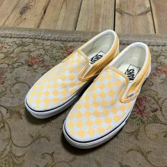 VANS スリッポン チェッカーボード イェロー/白 245のサムネイル