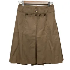 DOLCE&GABBANA(ドルチェアンドガッバーナ) スカート サイズ38 S レディース美品  - ベージュ ひざ丈のサムネイル