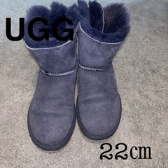 UGG アグ レディース グレー ブーツ リボン - メルカリ