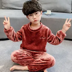ルームウェア パジャマ キッズ 子ども 上下セット 部屋着 寝巻き 子供 肌着 厚手 防寒  ふわふわ もこもこ セットアップ あったか 男の子 女の子