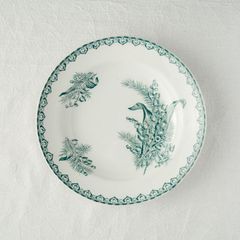 フランス アンティーク Gien ジアン 鳩と薔薇の平皿プレート - メルカリ