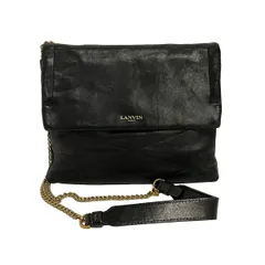 LANVIN(ランバン) ショルダーバッグ - 黒 チェーンショルダー レザーのサムネイル