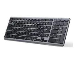 UGREEN ワイヤレスキーボード Bluetooth＆2.4G USB-C充電式 無線 薄型 日本語配列 JISキーボード