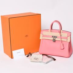 HERMES バーキン25 □P刻印 トリヨンクレマンス 美品 正規品 - メルカリ