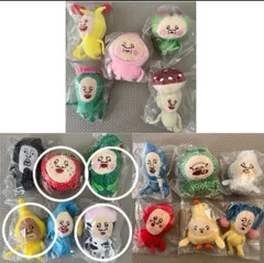 【4個セット】　こびとづかんのぬいぐるみ　イチゴクレナイ　マモリコモリ　タカラコガネ　シボリオオチチ　アラシクロバネ　オオヒレカワコビト　ストラップ　キーホルダー　ガチャ　ガチャガチャ　ガシャポン　カプセルトイ