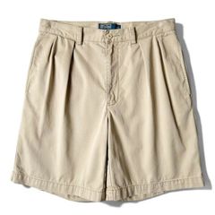 90s POLO RALPH LAUREN 2タック コットン チノ ショート パンツ 31