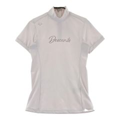 Descente LUXE クリスタルコレクション ハーフジップシャツ ホワイト