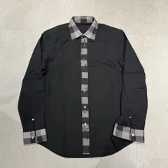 Lucien Pellet-Finet ルシアンペラフィネ Cashmere pattern shirt 長袖シャツ ブラック size:M 【表参道A05】のサムネイル