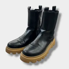 ZARA サイドゴアブーツ ブラック 37 23.5cm ザラ 厚底 チェルシーブーツ レディース ブーツ カジュアル