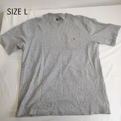 【L】海外古着　carhartt　カーハート 半袖　シャツ　グレー　灰色　ポケットTのサムネイル