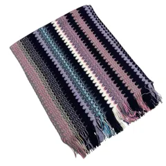 ミッソーニ Missoni マルチカラー ジグザグ ニット マフラーのサムネイル