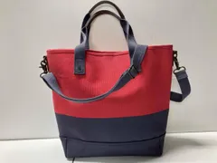 L.L.Bean トートバッグ ショルダー付き / キャンバス生地・レッド・ネイビー 