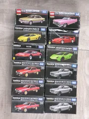 トミカ　12台まとめ売り(レパード、ディアブロ、512BB、スカイライン3台、キャデラック、F40、ガヤルド、スカイライン3台）TOMICA　タカラトミー　26WK0892のサムネイル