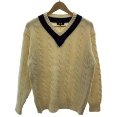 RRL 三つ星 Vネック スウェット M ベージュ ダブルアールエル - メルカリ