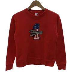 【中古】　Tommy Jeans　スウェット　長袖　トレーナー　トップス　クルーネック　裏毛　ブランドロゴ　プリント　Y2K　インポート　古着　/1602