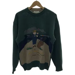 【中古】　ICEBERG　セーター　長袖　ニット　トップス　クルーネック　刺しゅう　オーバーサイズ　イタリア製　古着　/1156のサムネイル