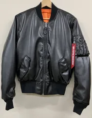ALPHA/アルファ REVERSIBLE リバーシブル MA-1 ブラックXS