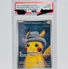 psa10 ゴッホ ピカチュウ プロモ Pikachu Felt Grey - メルカリ