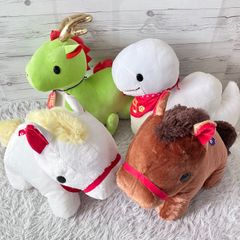 미품 전품 태그 첨부 복 초대의 오 봉제 장난감 복 초대의 점 마시로 짱 복 초대의 타츠하쿠바 짱짱짱짱 4점 세트 4
