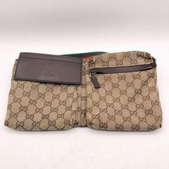 美品確実正規品 Gucci 28566 ウエストバッグ GG シェリーライン - メルカリ