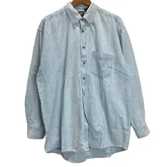 【中古】　GAP　OLD GAP　ダンガリーシャツ　90s vintage　90年代　長袖　シャツ　トップス　デニム　ボタンダウン　胸ポケット　古着　/1930