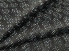 平和屋着物○男性 お召 色無地 檳榔子染色 三越扱い 正絹 逸品 未使用