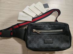 新品未使用】グッチ GG総柄スプリーム レザー ベルトバッグ 779843