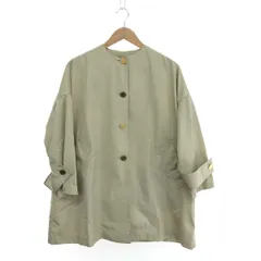 . トラディショナルウェザーウェア マールトンノーカラーロングコート サイズ:32 MALTON/撥水 L241FPCO0416RU   ベージュ レディース / 241005008145のサムネイル